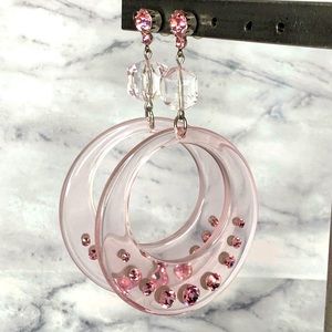 Tarina Tarantino 15 Yrs of Sparkle Hoop Earrings